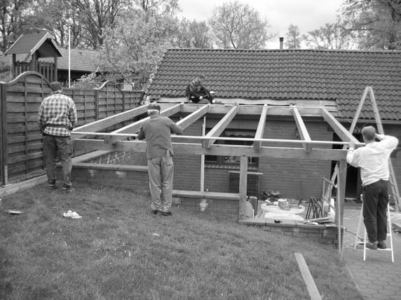 Erstellung der Terrassenüberdachung